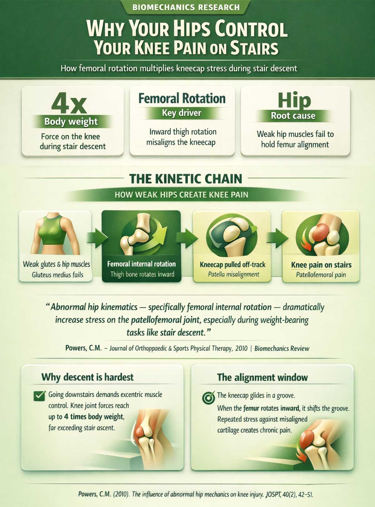 Why weak hips cause knee pain