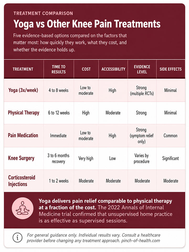 Yoga vs Knee Pain Treatments Comparison Yoga vs Knee Pain Treatments Comparison
