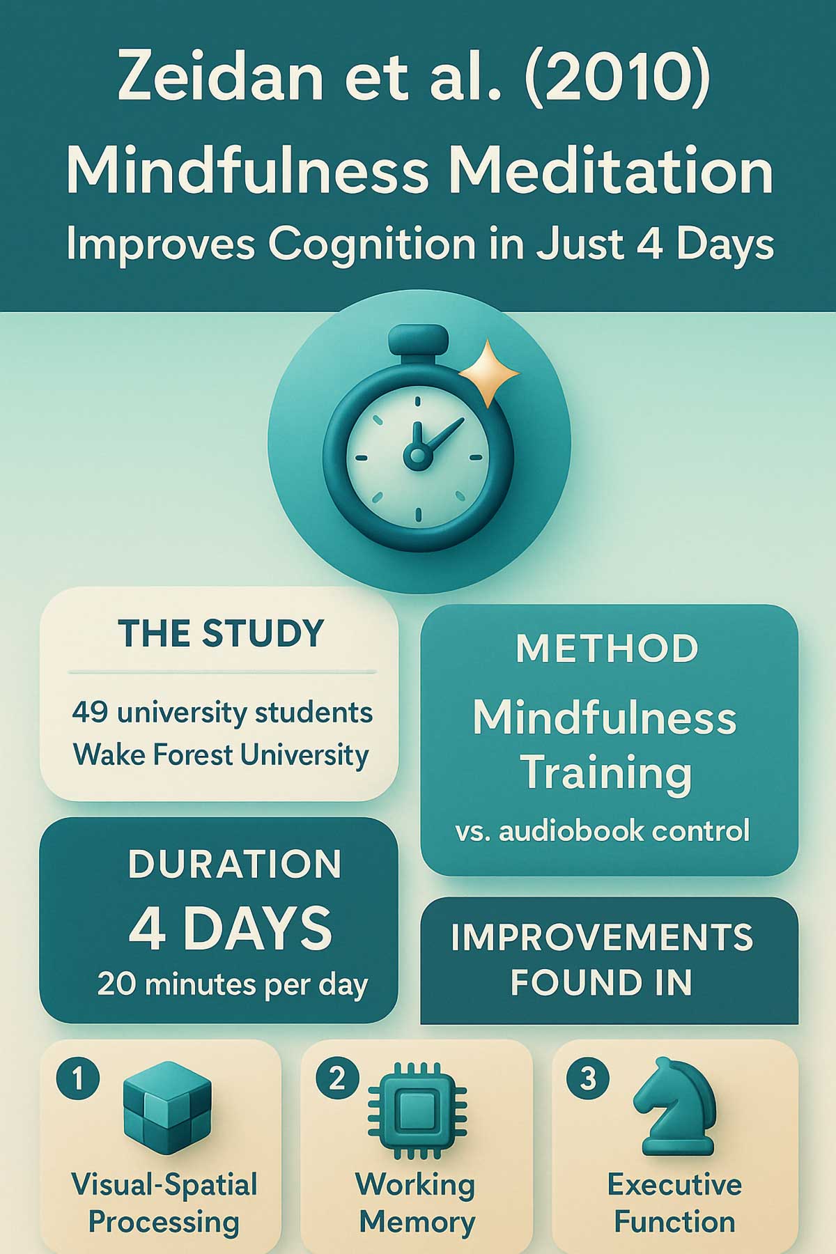 Zeidan et al. () Mindfulness Meditation Zeidan et al. () Mindfulness Meditation