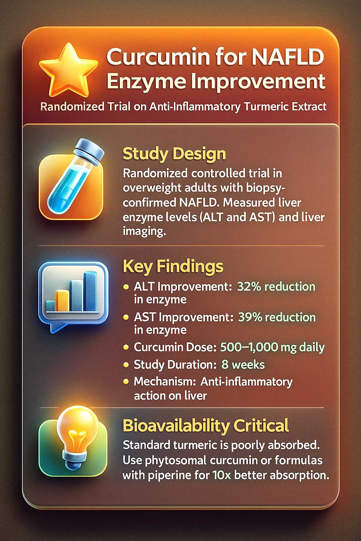 🌟 Curcumin for NAFLD Enzyme Improvement